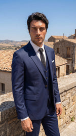 Load image into Gallery viewer, Santoro Men's 3-Piece Formal Slim Fit Suit