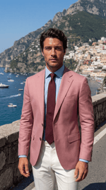 Load image into Gallery viewer, Santoro Men’s Check Blazer Tailored Formal Suit Jacket