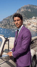 Load image into Gallery viewer, Santoro Men’s Check Blazer Tailored Formal Suit Jacket