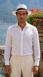 Load image into Gallery viewer, Santoro Men’s Handmade Panama Hat Timeless Summer Style with Artisan Detail