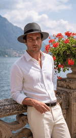 Load image into Gallery viewer, Santoro Men’s Handmade Panama Hat Timeless Summer Style with Artisan Detail