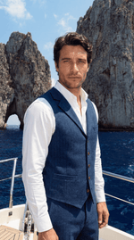 Load image into Gallery viewer, Santoro Men’s Herringbone Waistcoat All-Season
