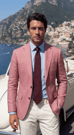 Load image into Gallery viewer, Santoro Men’s Check Blazer Tailored Formal Suit Jacket