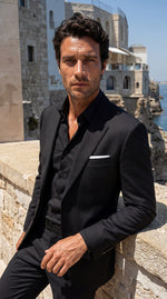 Load image into Gallery viewer, SANTORO Men’s Two-Piece Slim Fit Suit Tailored Formal Set for Business &amp; Evening Wear