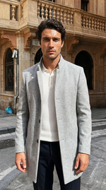 Load image into Gallery viewer, Santoro Men’s Premium Smart Casual Blazer Minimalist Button Winter Coat