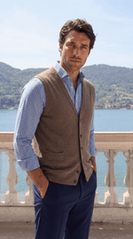 Load image into Gallery viewer, Santoro Men’s Sleeveless Vest Sweater Lightweight Layer