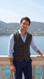 Load image into Gallery viewer, Santoro Men’s Sleeveless Vest Sweater Lightweight Layer
