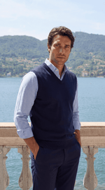 Load image into Gallery viewer, Santoro Men’s Sleeveless Vest Sweater Lightweight Layer