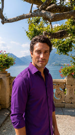 Load image into Gallery viewer, Santoro Men’s Long-Sleeved Shirt Classic Structured Fit with Wrinkle-Free Finish