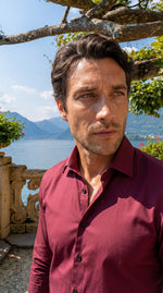 Load image into Gallery viewer, Santoro Men’s Long-Sleeved Shirt Classic Structured Fit with Wrinkle-Free Finish