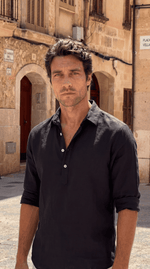Load image into Gallery viewer, Santoro Men’s Linen Polo Shirt Classic Fit – Spring/Summer