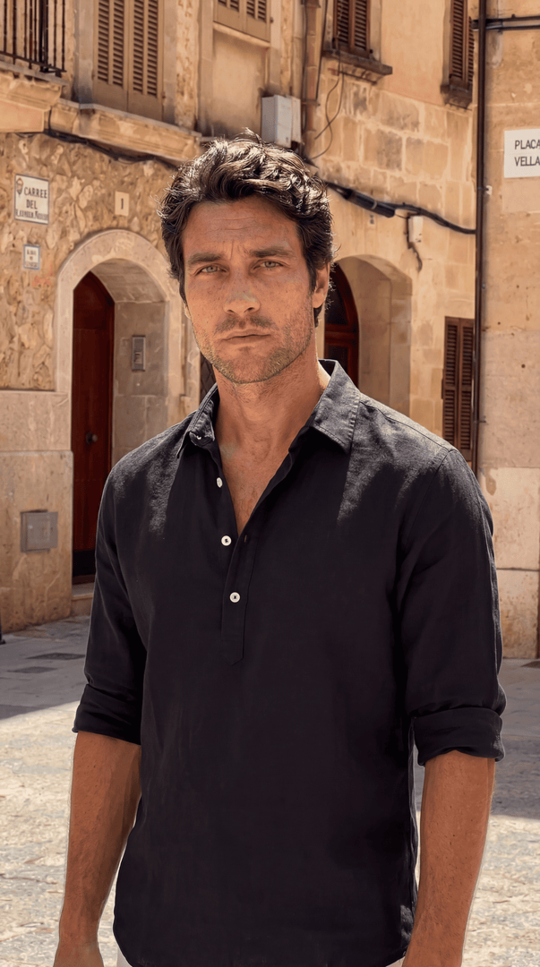 Santoro Men’s Linen Polo Shirt Classic Fit – Spring/Summer