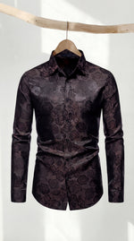 Load image into Gallery viewer, Santoro Men’s Elegant Long Sleeve Shirt Gloss Finish Statement Piece for Special Occasions