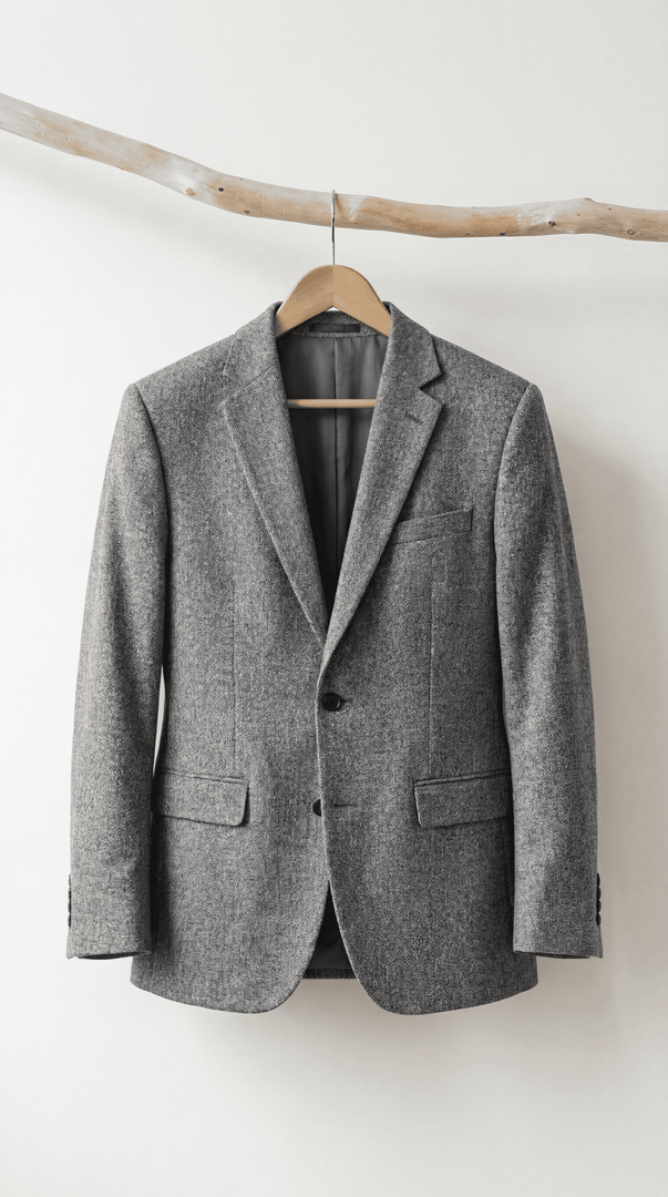 Santoro Spring Slim Fit Men’s Suit No-Iron Casual Jacket for Middle-Aged Style